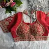 Tew Heavy Pure Italian Silk With Sequence Work Designer Blouse Wholesale Online